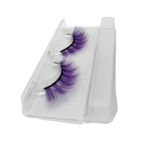Alluring Synthetick Mink Lashes Reusable Strip False Eyelashes Hand-made Cat-Eye, Fun Color Lashe...
