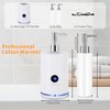 Massage Oil Warmer, Professional Electric Lotion Warmer Bottle, Digital Display, Rapid Heating, Automatic Massage Oil Heater for Home Pro Salon Spa Massage (White)