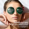 Medi Grade Cooling Eye Mask for Puffy Eyes, Allergies, Sinuses - Reusable Gel Eye Mask and Cooling Eye Pads with Thermo-Bag for Dark Circles, Hangovers and Migraine Relief - Cold Eye Mask