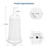 Ouxunus Filter - Replacement Water Filter Compatible with Breville Sage Claro Swiss For Oracle, Barista & Bambino - Compare to Part #BES008WHT0NUC1.(Pack of 4)