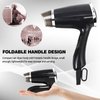 VeMee Compact Hair Dryer with Folding Handle, 1.1kW, Black, 3 Settings