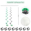 KORHONEN Soccer Party Decorations, Soccer Birthday Party Decorations Includes Happy Birthday Banner and Soccer Hanging Swirl for Kids Boy, Soccer Theme Party Decorations Supplies