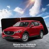 SHINEHOME Car Windshield Sun Shade Compatible with 2017 2018 2019 2020 2021 2022 2023 2024 Mazda CX-5 CX5 Accessories Foldable Sunshade Custom Windshield Sun Visor