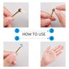 PH PandaHall 50 Sets 5 Colors Hair Bobby Pins, 50pcs Hair Clips Tray Hair Pins Setting Blank Bobby Hair Pins Base and 50pcs Glass Cabochons for Cameo DIY Barrettes Hairpins Findings
