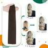 Easyouth Darkest Brown Tape in Hair Extensions Human Hair Tape in Extensions Human Hair Brown Tape Extensions Human Hair Double Sided 16Inch 40g 20Pcs