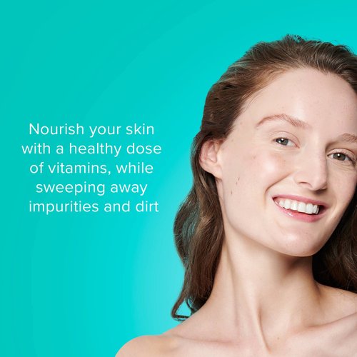 ClarityRx Cleanse Daily Vitamin-Infused Face Wash, Natural Plant-Based Moisturizing Facial Cleanser with Vitamins & Antioxidants, Deep Cleansing, Natural, Paraben Free, for All Skin Types (6 fl oz)