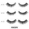 Laflare 3D Cashmere False Eyelashes 3 pcs Multipack, Ultra Soft, Glam, Wispy, Fresh, Luxurious, Cruelty-Free, Reusable, 100% Cashmere Texture, Fake Eyelashes 3 Pairs Eco Pack (RSR3PR)