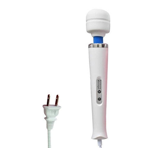 AEVEONE Wired Powerful Handheld Electric Back Massager, Strong Personal Magic Vibrations Massage for Sports Recovery, Muscle Aches, Body Pain (White-US)