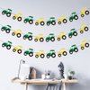 3 Pcs Tractor Bunting Tractor Felt Banner Party Decoration for Birthday Decoration Tractor Party Supplies