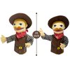 okegztoa 16" Puppets Entriloquist Puppet,Hand Puppets for Kids Plush Cowboy Puppets for Adults with Removable Mouth Puppet for Kids Ages 4-8，Hand Puppet for Adults with Scalable Puppet Control Rod