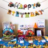60 PCS Monster Trucks Birthday Decoration Monster Trucks Party Supplies Monster Trucks Party Plates and Napkins Monster Trucks Tablecloth Monster Trucks Birthday Banner