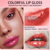 7 Colors Lip Tint Stain Set, Plumping Mini Liquid Lipstick, Korean Lip Gloss Moisturizing Natural, Multi-Use Lip and Cheek Tint, Long lasting Non-Stick Cup Waterproof，High Pigment, Vivid Color (SET A)