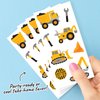Big Dot of Happiness Dig It - Construction Party Zone Temporary Tattoos for Kids, Boy Birthday Party Favors, Truck Birthday Party Decorations, Yellow Party Supplies, 12 Sheets