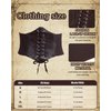 Xtinmee 5 Pcs Womens Pirate Costume Cosplay Renaissance Blouse Medieval Outfit Corset Belt Viking Accessories(Brown, Small)