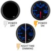 GlowShift Tinted 7 Color 260 F Transmission Temperature Gauge Kit - Includes Electronic Sensor - Black Dial - Smoked Lens - for Car & Truck - 2-1/16" 52mm