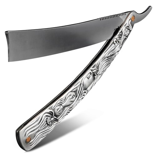 Straight Edge Razors for Men Grooming - 11.5" Barber Straight Edge Razor for Hair Barber Supplies for Men Professional Straight Edge - Pocket Barber Straight Razor for Hair Cutting Barber Tools