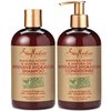 SheaMoisture Shampoo and Conditioner Set, Manuka Honey, Mafura Oil, Baobab Oil & Fig Extract, Hydrate + Replenish, Vitamin C, Sulfate Free & Hair Color Safe, Deep Conditioning, 13 Fl Oz Ea