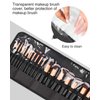 OCHEAL Makeup Brush Holder,Makeup Brush Organizer,Travel Makeup Brushes Bag Cosmetic Bags Pouch for Women Eyebrow Pencil Brushes Makeup Artist -Brushes Not included