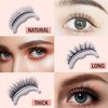Reusable Self Adhesive Eyelashes Natural Multiple Reversible Self Sticking Waterproof False Eyelashes (L08)