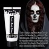 Go Ho Clown White Black Red Face Body Paint Washable(7 oz) for Halloween Makeup,Cream Water Based White Black Vampire Skeleton Clown Face Painting for Halloween SFX Makeup Cosplay Costumes