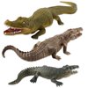 3PCS Safari Animal Figurines Set, Crocodile Animal Figures Toy Gift for Kids