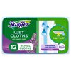 Swiffer Sweeper Wet Mopping Pad Refills for Floor Mop with Febreze Lavender Scent, 12 Count (Packaging May Vary)