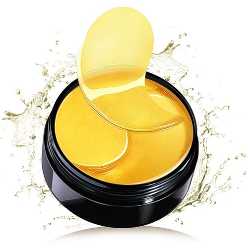 Under Eye Mask Patches Collagen, Gold Eye Patches for Puffy Eyes, 24K Gold Eye Mask, Under Eye Gel Pads, Eye Masks for Dark Circles, Puffiness Treatment Eye Masks Skincare
