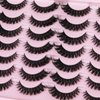 False Eyelashes Russian Strip lashes Cat Eye Eyelashes Faux Mink Lashes Fox Eye Fluffy Dramatic Fake Lashes Look Like Extension Eyelashes Long Strip Wispy Lashes14 Pairs