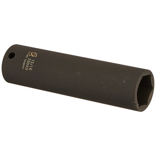 SUNEX TOOLS 230xd 1/2-Inch Drive 15/16-Inch Extra Deep Impact Socket