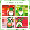 D4DREAM St.Patricks Day Sticker for Kids 24 Sheets St.Patrick's Day Crafts Stickers Make a St.Patricks Day Grome Face Sticker for Kids St.Patrick's Day Party Games Activities Favors Supplies Gift