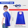 D.Q.Z Superhero-Capes and Masks for Kids Bulk 16 Sets Boys Girls Super Hero-Costumes-Toys Halloween Dress Up Party Favors (Blue)