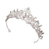 Fancy-J Silver Tiara Crowns for Women Girls Crystal Headband Princess Rhinestone Crown Bride Headbands Hair Accessories Jewelry Bridal Wedding Birthday Party Prom