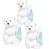 Polar bear balloons 35inch 3pcs helium polar bear balloon animal bear shape balloon environment protecting balloons for animal theme party supplies