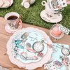 Talking Tables 12 x Alice in Wonderland Disposable Paper Plates | Onederland Birthday Party Supplies | Ideal for Mad Hatter Themed Tea Party, Mother's Day Surprise, Baby Shower