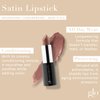 Glo Skin Beauty Satin Lipstick (Bare It All) | Nourishing Longwearing Lip Stick Packed with Skincare Benefits