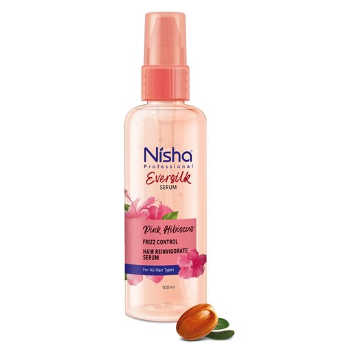 Nisha Professional Hair Reinvigorate Serum 100ml, Pink Hibiscus Hair Serum for Frizzy Hair, Evers...