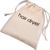 Hair Dryer Bags Drawstring Bag Container Hairdryer Bag, 11.8 by 13.8 Inch (Cotton, Beige)