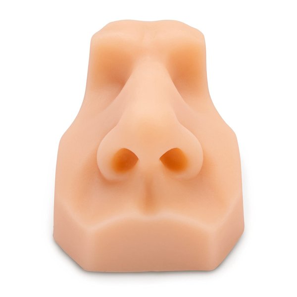 Ultrassist Soft Silicone Nose Model for Practicing Suture, Silicone Flexible Model for Jewelry Display, Rubber Nose for Teaching Instructions