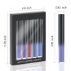 evpct 5Pcs Dark Light Blue Plum Purple Red Violet Matte Liquid Lipstick Lip Stain Sets for Women Matte+Lipstick Long Lasting 24 hr Hours Magic Lipstick 24 Hours original Waterproof Set02