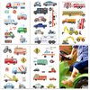 10 Sheets Cars and Trucks Temporary Tattoos for Kids, Birthday Party Favors Supplies, Construction Trucks Decorations Fake Tattoos (OVER 80 styles)