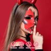 Wismee Red Face Paint, Water Based Full Body Paint Halloween Makeup,Cream Face Paint & Body Paint For Adults Clown Joker Demon Devil Vampire Spiderman Halloween Makeup 1.2 fl oz (35ml)