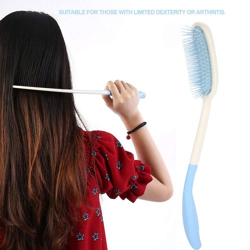 Long Comb Reach, Long Handled Hair Brush, Durable for Elderly and Hand-disabled People(Long handle brush)