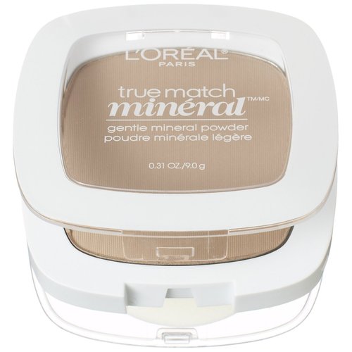 L’Oréal Paris True Match Mineral Pressed Powder, Soft Ivory, 0.31 Ounce
