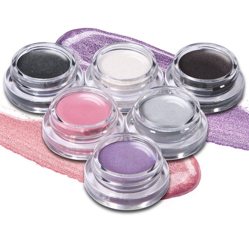 LUXAZA 6PCS Creme Eyeshadow Set,Purple Pink Black Grey Illuminance High Pigmented Shimmer Cream Eyeshadow,Blendable Long-lasting Creamy Eye Makeup Eyeshadow