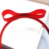 Spenlly 2Pcs Bow Headbands for Women Girls, Cute Hair Bow Hairband Headwear Cosplay Halloween Party Hair Accessories (A-Black Red, One Size)