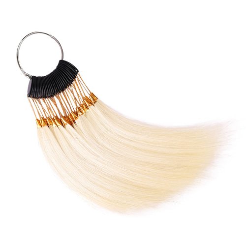 Hair Swatches for Testing Color - 30 Pcs Hair Swatches 100% Remy Human Hair Color Rings Swatches ...
