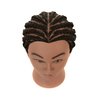 FUTAI 100% Human Hair Mannequin Head for Hairdresser Practice Braiding Styling Manikin Cosmetology Doll Training Head Coloring Bleaching Dyeing Curling Cutting Updos Display with Table Clamp Stand