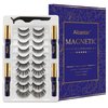 Alcastar Magnetic Eyelashes,Magnetic Lashes with Eyeliner Kit, Reusable Magnet lashes, Waterproof, Long Lasting,Easy to Apply,