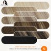 Fshine Tape in Hair Extension 18 Inch Blonde Human Hair Seamless PU Tape in Hair Ombre Color 3 Dark Brown Fading to 6 and 22 Remy Human Hair Adhesive Tape in Extensions 20 Pcs 50 Gram Real Hair