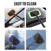 RACOONA Windshield Cleaning Tool,Car Cleaning Window Tool,Car Window Cleaner Tool,Car Accessories Car Window Cleaner with Unbreakable Extendable Handle and Microfiber Cloth for Auto Glass Wiper Car